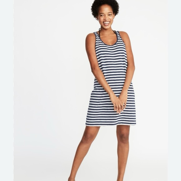 Twist Back Swim Cover Up Dress - Picture 1 of 10